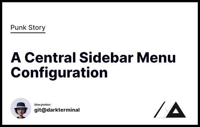 A Central Sidebar Menu Configuration