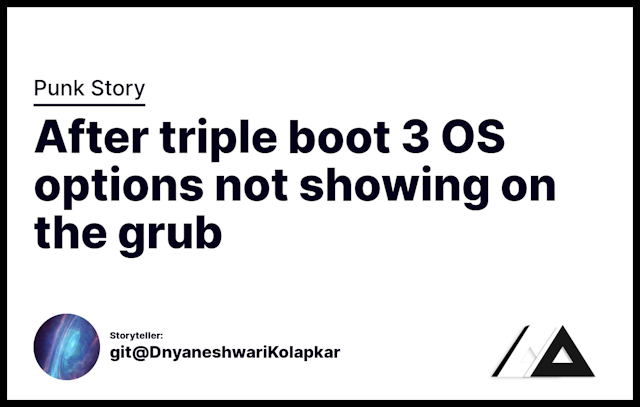 After triple boot 3 OS options not showing on the grub